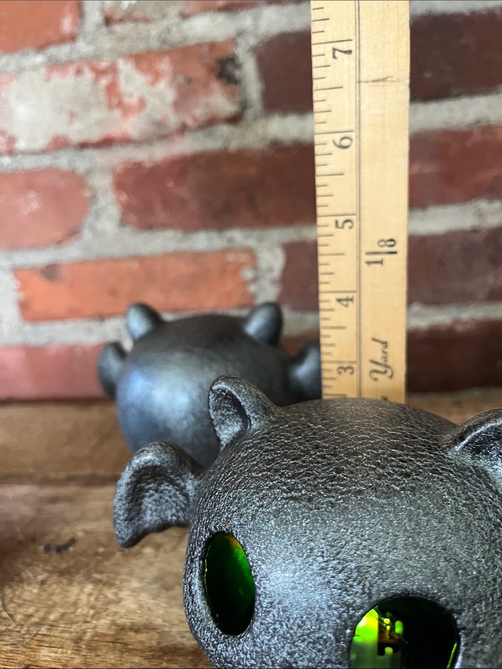 Metallic Bat Habitat Accent - Silver with Colored Eyes - Picture 6 of 8